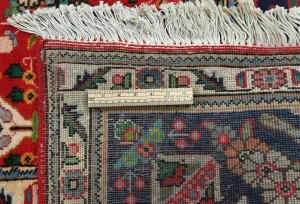 Vintage Orange-red Floral Traditional 10X13 Tabriz Persian Rug