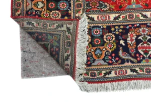 Vintage Orange-red Floral Traditional 10X13 Tabriz Persian Rug