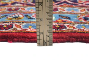 Vintage Red Floral Traditional 10X14 Kashan Persian Rug