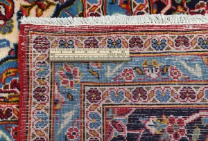 Vintage Red Floral Traditional 10X14 Kashan Persian Rug