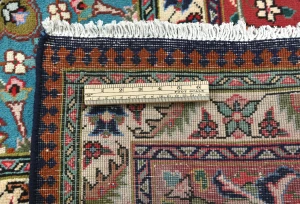 Vintage Purple-navy Floral Traditional 9'8X12'4 Tabriz Persian Rug