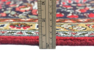 Vintage Red Floral Traditional 7X10 Tabriz Persian Rug