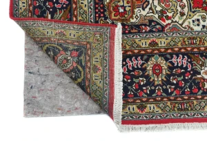 Vintage Red Floral Traditional 7X10 Tabriz Persian Rug