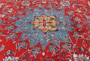 Vintage Red Floral Traditional 7X10 Mahal Persian Rug