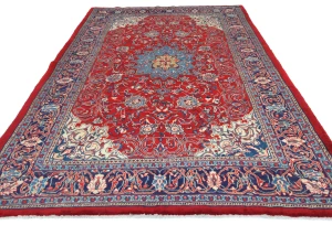 Vintage Red Floral Traditional 7X10 Mahal Persian Rug