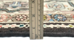 Vintage Dark Brown Floral 5'5X10'2 Bakhtiari Persian Runner Rug