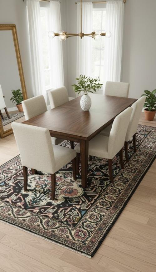 Vintage Dark Brown Floral 5'5X10'2 Bakhtiari Persian Runner Rug