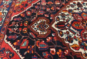 Semi Antique Purple Floral 6X11 Bakhtiari Persian Oriental Rug