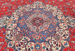 Vintage Red Floral Classic 10X12 Shahrbaft Persian Rug