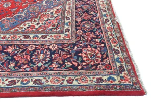 Vintage Red Floral Classic 10X12 Shahrbaft Persian Rug