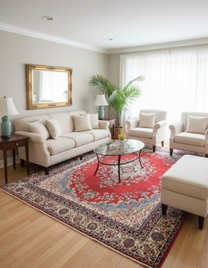 Semi Antique Red Floral Traditional 10X14 Hamedan Persian Rug