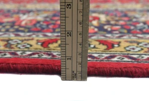 Vintage Red Floral Traditional 8X11 Tabriz Persian Rug