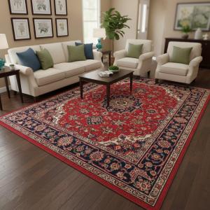 8'0 x 11'4 Hand Knotted Tabriz Floral Persian Wool Rug