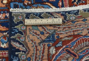 Vintage Purple-navy Pictorial 10X13 Kashmar Persian Rug