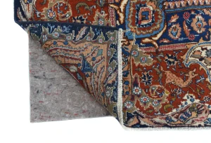 Vintage Purple-navy Pictorial 10X13 Kashmar Persian Rug