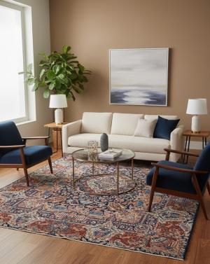 9'7 x 13'1 Hand Knotted Kashmar Pictorial Persian Wool Rug