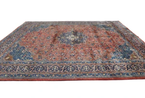 Vintage Red Floral Traditional 10X13 Mahal Persian Rug