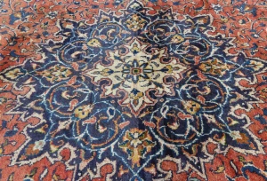 Vintage Red Floral Traditional 10X13 Mahal Persian Rug