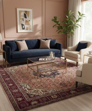 Vintage Rusty Beige Floral Traditional 10X13 Tabriz Persian Rug