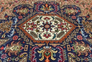 Vintage Rusty Beige Floral Traditional 10X13 Tabriz Persian Rug