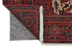 Vintage Red Floral 7X10 Heriz Persian Rug