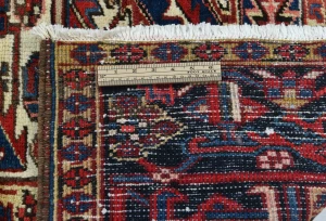 Vintage Red Floral 7X9 Heriz Persian Rug