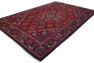 Vintage Red Tribal 7X11 Joshaghan Persian Rug