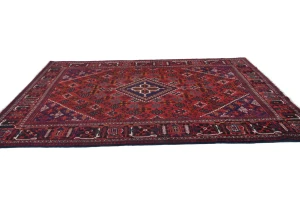 Vintage Red Tribal 7X11 Joshaghan Persian Rug