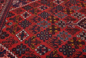 Vintage Red Tribal 7X11 Joshaghan Persian Rug