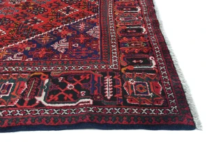 Vintage Red Tribal 7X11 Joshaghan Persian Rug