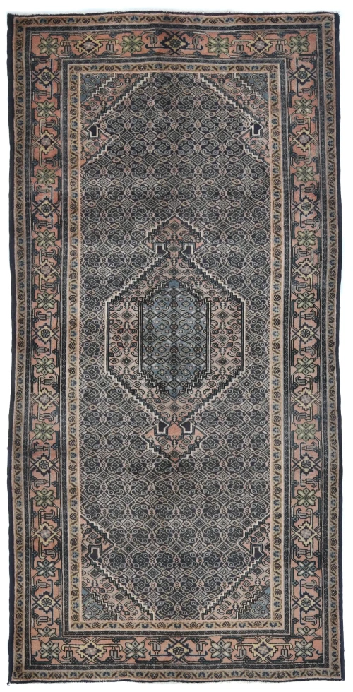 Semi Antique Plum Traditional 5X10 Ardabil Persian Rug