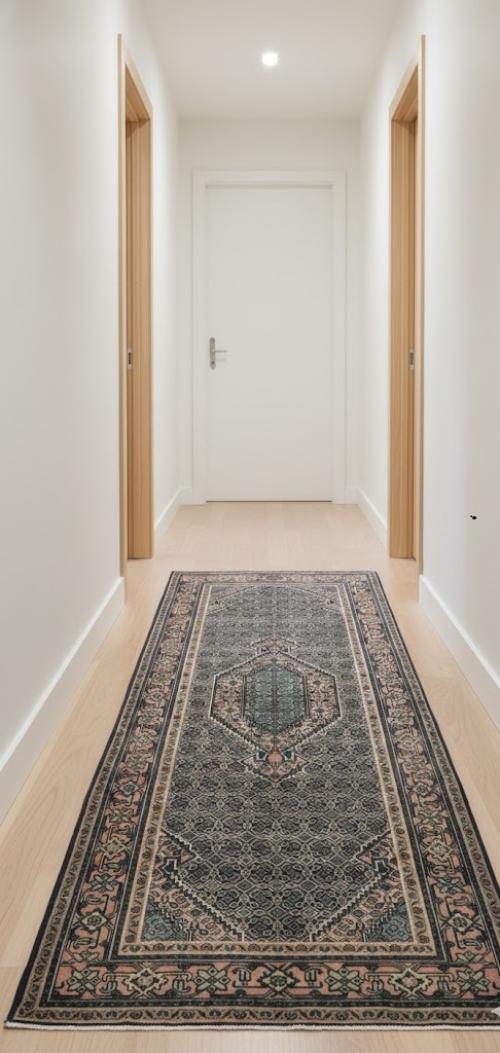 Semi Antique Plum Traditional 5X10 Ardabil Persian Rug