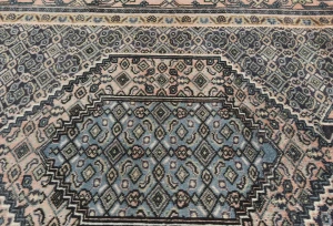 Semi Antique Plum Traditional 5X10 Ardabil Persian Rug