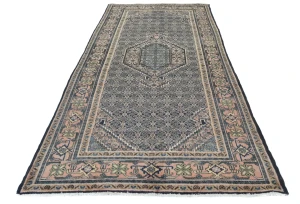 Semi Antique Plum Traditional 5X10 Ardabil Persian Rug