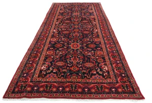 Vintage Floral Traditional 5X11 Hamedan Persian Runner Rug