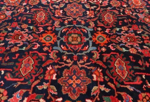 Vintage Floral Traditional 5X11 Hamedan Persian Runner Rug
