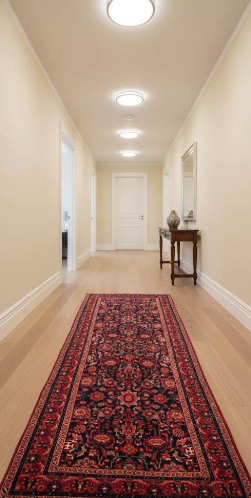 Vintage Floral Traditional 5X11 Hamedan Persian Runner Rug