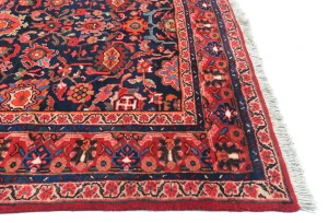 Vintage Floral Traditional 5X11 Hamedan Persian Runner Rug