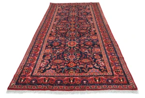 Vintage Floral Traditional 5X11 Hamedan Persian Runner Rug