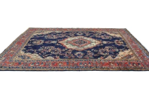 Vintage Purple-navy Tribal 7X10 Hamedan Persian Rug