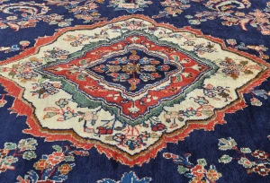 Vintage Purple-navy Tribal 7X10 Hamedan Persian Rug