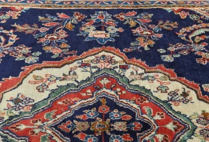 Vintage Purple-navy Tribal 7X10 Hamedan Persian Rug