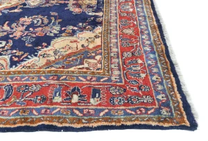 Vintage Purple-navy Tribal 7X10 Hamedan Persian Rug