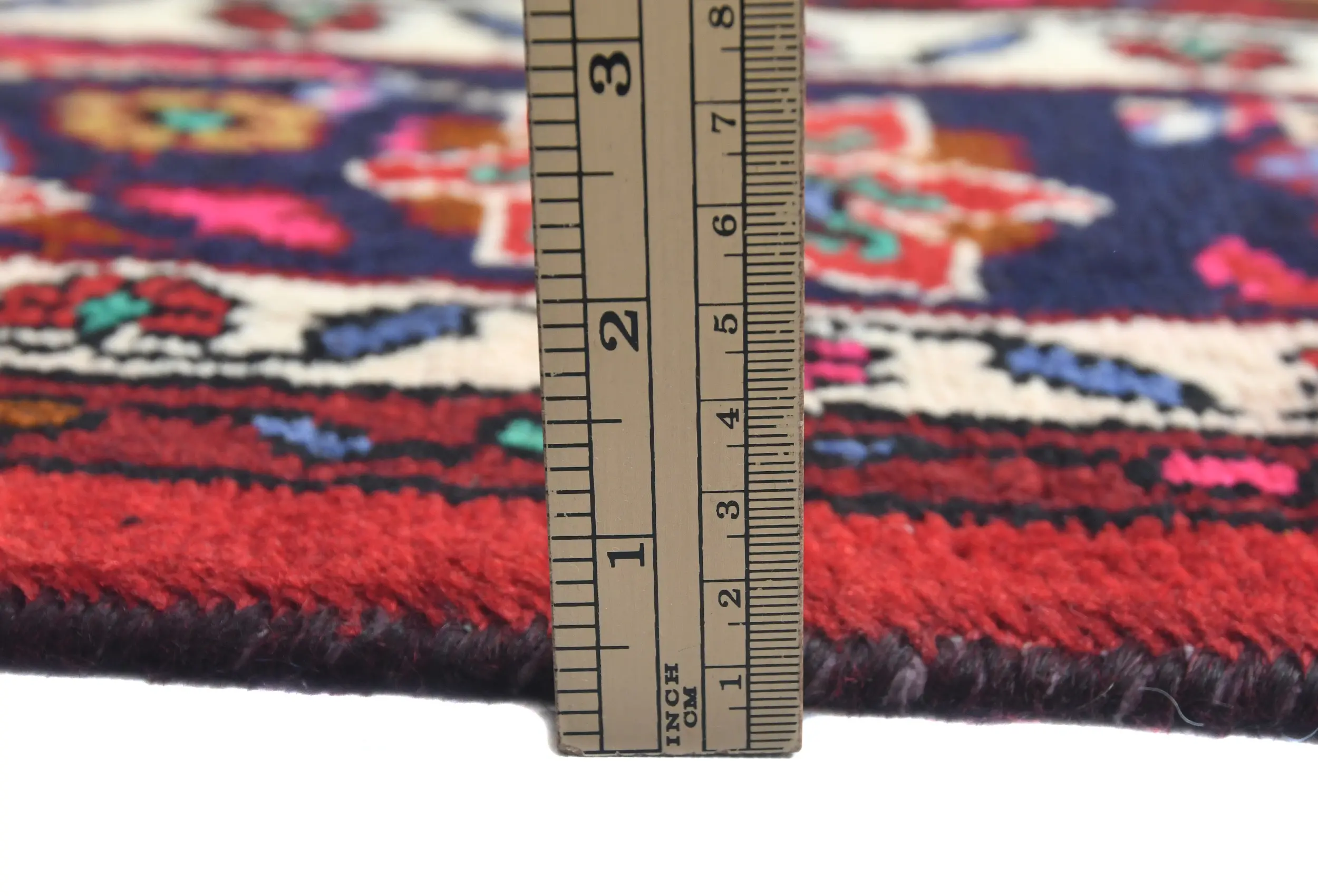Vintage Red Tribal 7X10 Hamedan Persian Rug