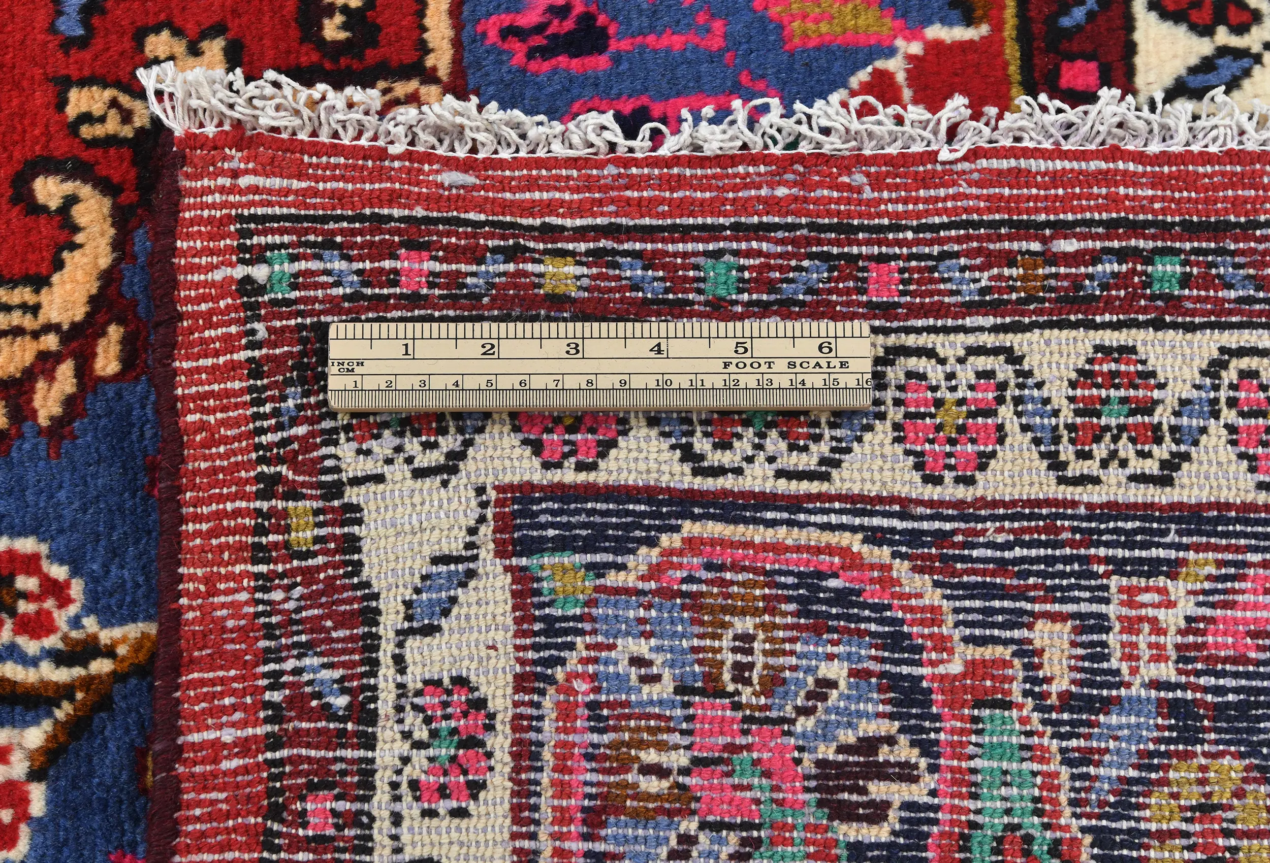 Vintage Red Tribal 7X10 Hamedan Persian Rug