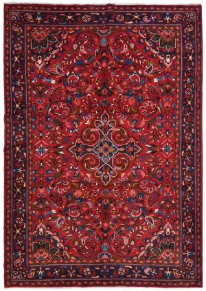 Vintage Red Tribal Floral 7'3X10'6 Lilian Persian Rug