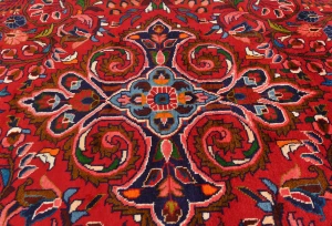 Vintage Red Tribal Floral 7'3X10'6 Lilian Persian Rug