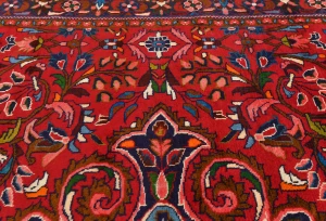 Vintage Red Tribal Floral 7'3X10'6 Lilian Persian Rug
