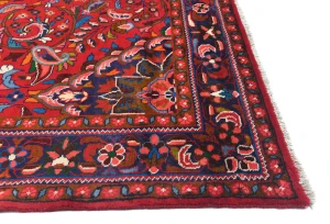 Vintage Red Tribal Floral 7'3X10'6 Lilian Persian Rug