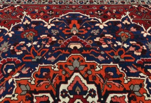 Vintage Red Floral 10X12 Bakhtiari Persian Rug
